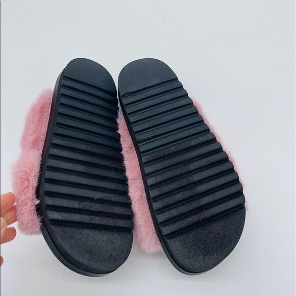 Bp. Pink fur faux slide - Picture 3 of 5